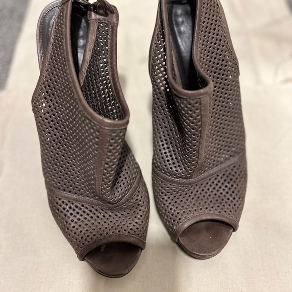 Brown J Crew Quorra Peep-toe Booties | size 8.5 M - Picture 12 of 12